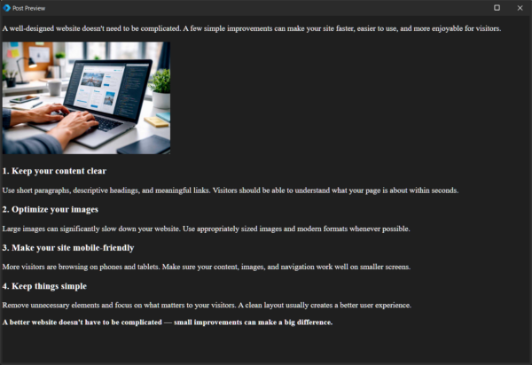 Wordpress Poster